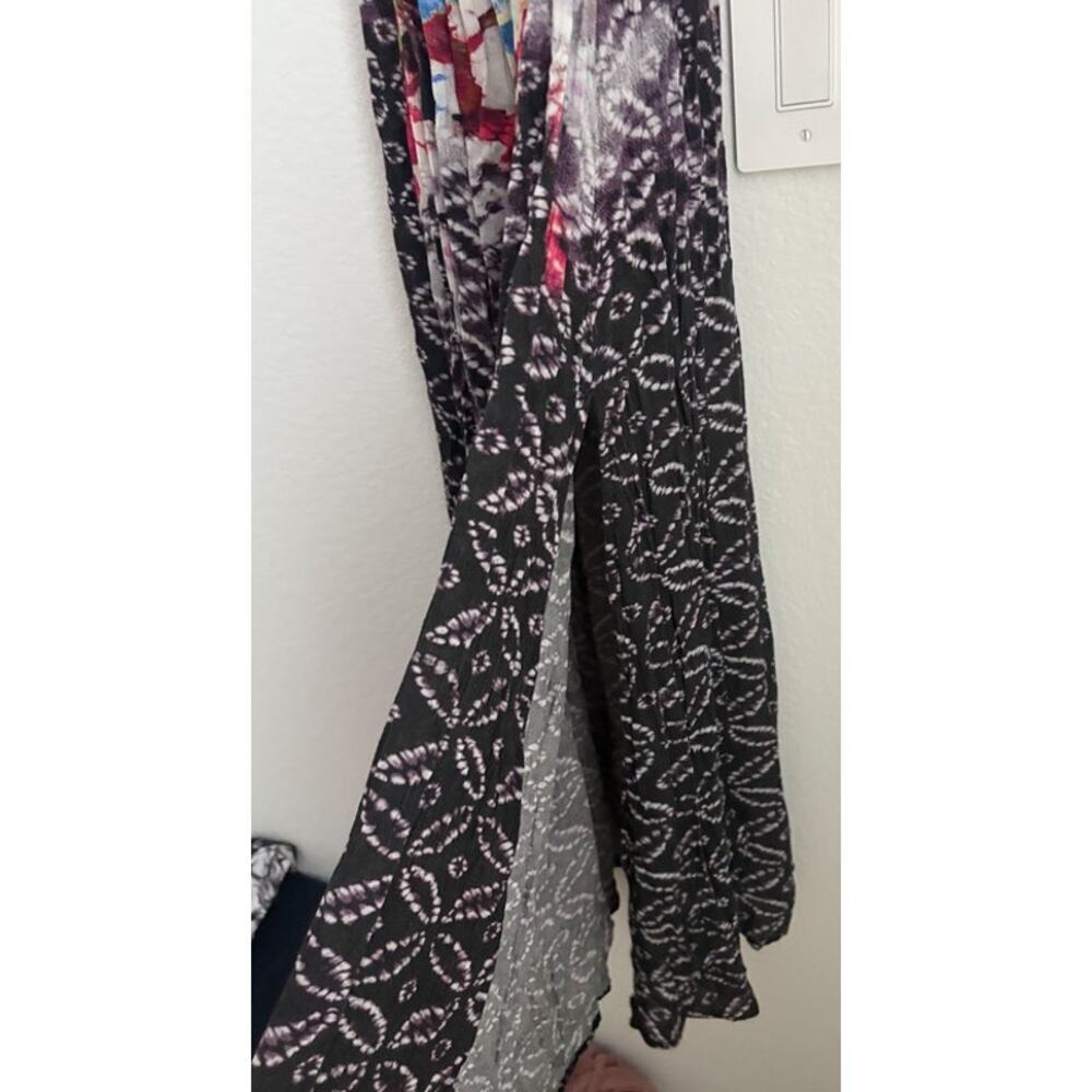 Free People Hollywood Star Hobo Open Back Nomad Print Slip Maxi Size Small - Picture 8 of 9
